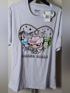 Rodeo Girls Short Sleeve Tee - Lavender Pink Graphic FREE GIFT INCLUDED